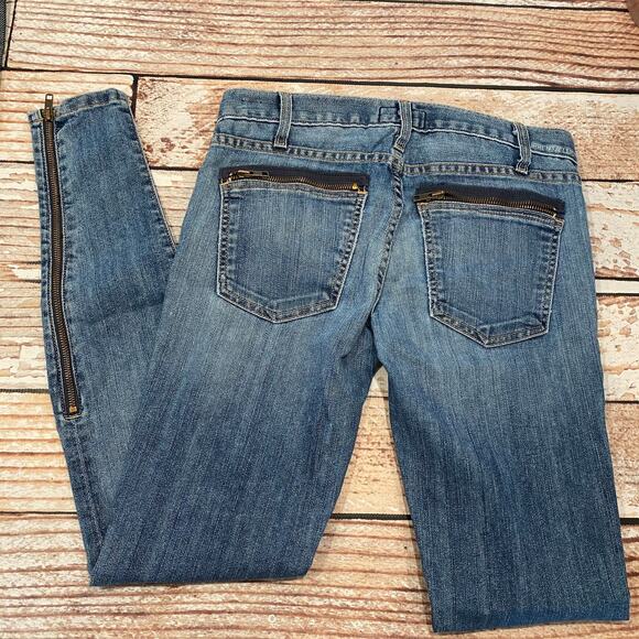 Current/Elliott skinny jeans w/zipper accent - Picture 2 of 6